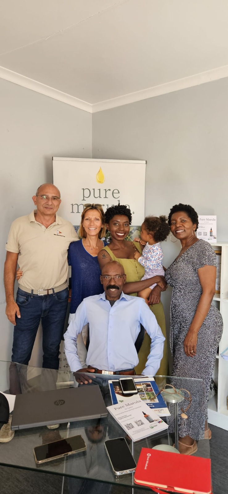 The full team together